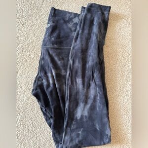 Lululemon Navy Tie-Dye Leggings
